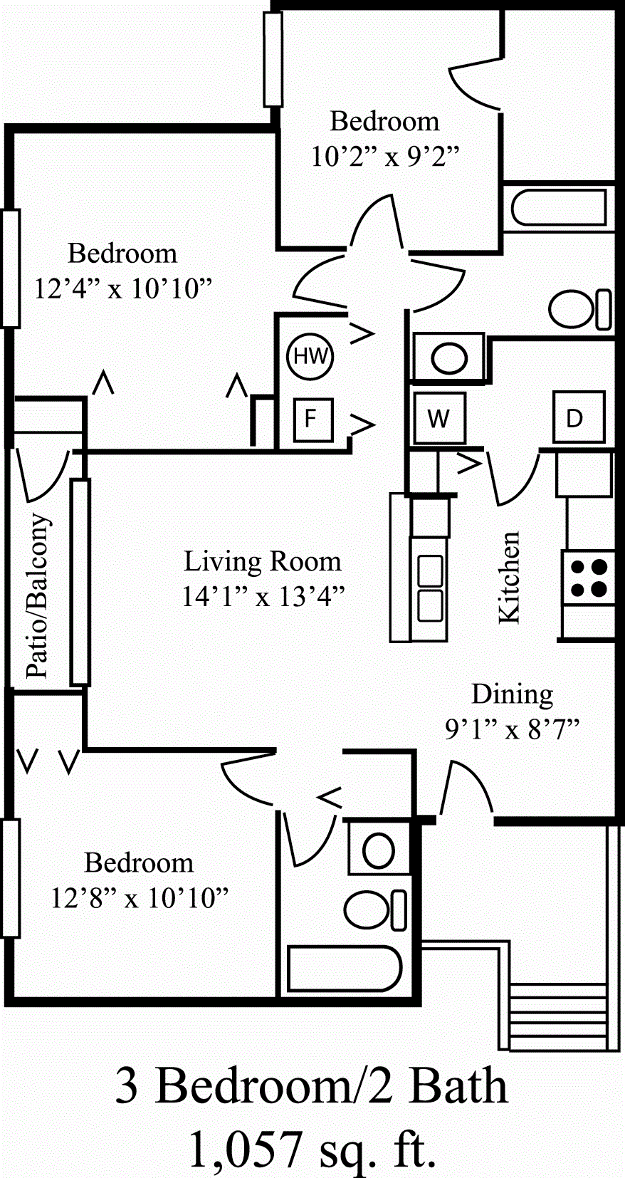 3 Bed Sm Floor Plan 3